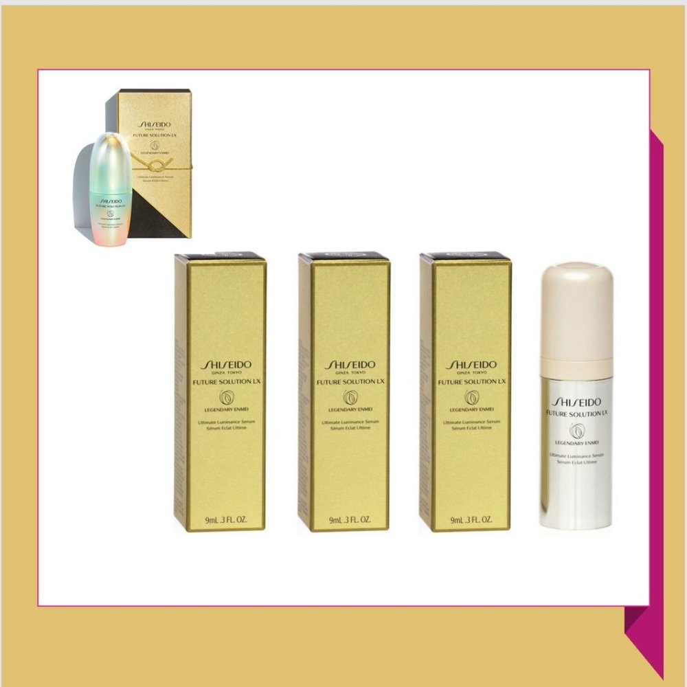 3 XShiseido Future Solution LX Legendary Enmei Luminance Serum 9mL/.3oz each NIB